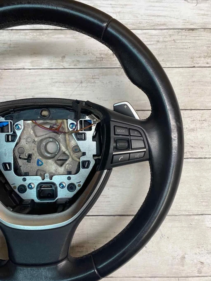 BMW 640I Volante 14 15 16 17 18 19 Cuero Negro Montaje OEM 32336867280 Foto 4 de 4