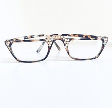 New Gold Crystal Reading Glasses Brown Readers Made With Swarovski  1.00