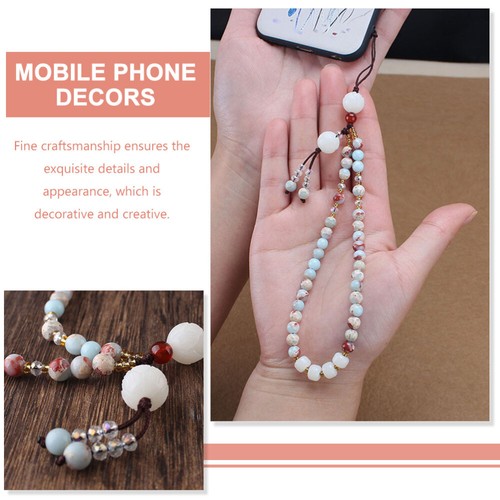 Mobile Phone Straps Men and Women Cellphone Charm Lanyard Beaded - 第 2/12 張圖片