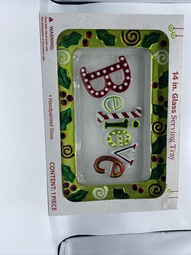 Sam's Handpainted Glass Serving 14 Inch! - Picture 4 of 8