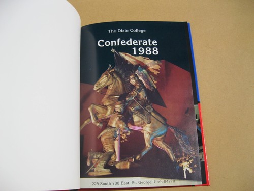 Dixie College St George Utah 1988 Yearbook "The Confederate" - Picture 2 of 5