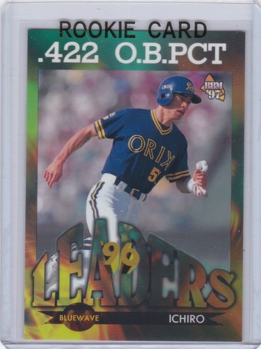 ICHIRO SUZUKI ROOKIE CARD Oriz Blue Wave M's Mariners 1997 BBM RARE JAPAN $$ RC!