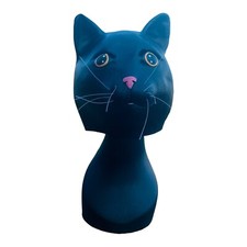 Black Jack Latex Cat Mask Full hooded Head Costumes Halloween New with tags