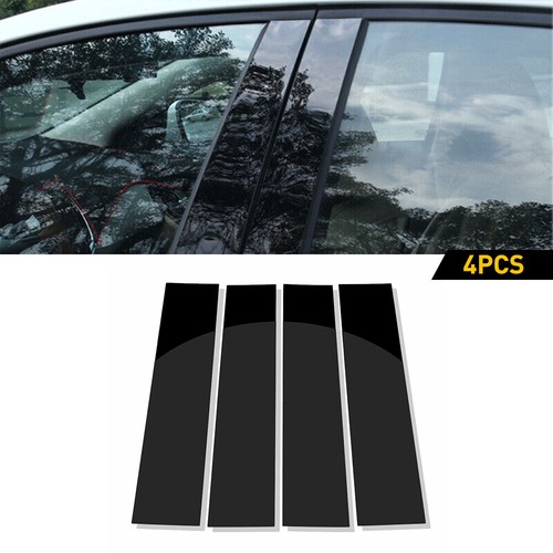 Vehicle Trim Protection Car Door Window Pillar Trim For Ford F150 2004-2014 - 4PC Black PC Plastic Cover Set F150 Exterior Accessories - Foto 6