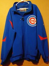 CHICAGO CUBS MLB QUALITY THERMA BASE ZIP-FRONT MAJESTIC INSULATED JACKET