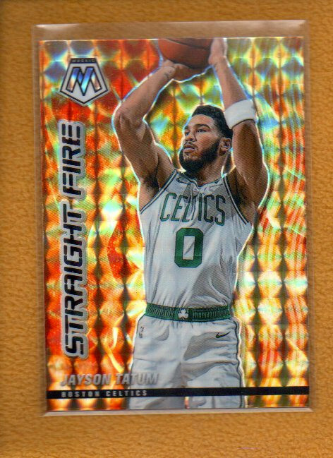 Jayson Tatum 2020-21 Panini Mosaic Basketball Straight Fire Mosaic Prizm #14