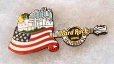 HARD ROCK HOTEL HOLLYWOOD FL COUNTRY FLAG SKYLINE GUITAR SERIES PIN # 96441