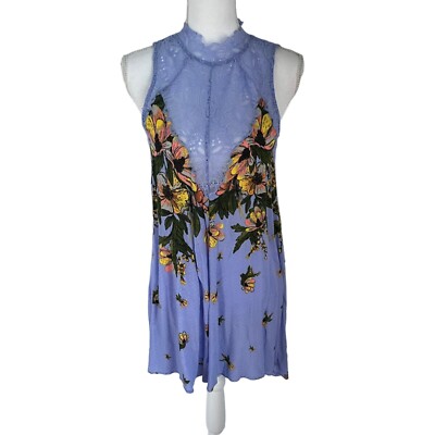 free people marsha mini dress Intimately Free People Boho Marsha Dress XS Ecru Combo Lace Floral Mini