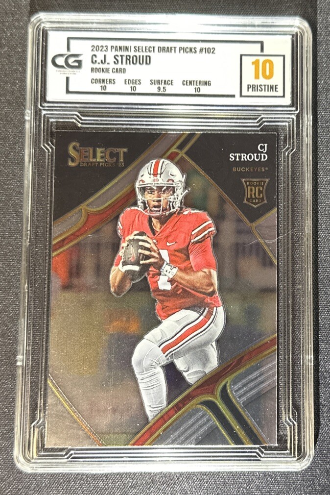 CJ Stroud OSU 2023 Select Draft Picks Silver Rookie Card #102     CG 10 PRISTINE