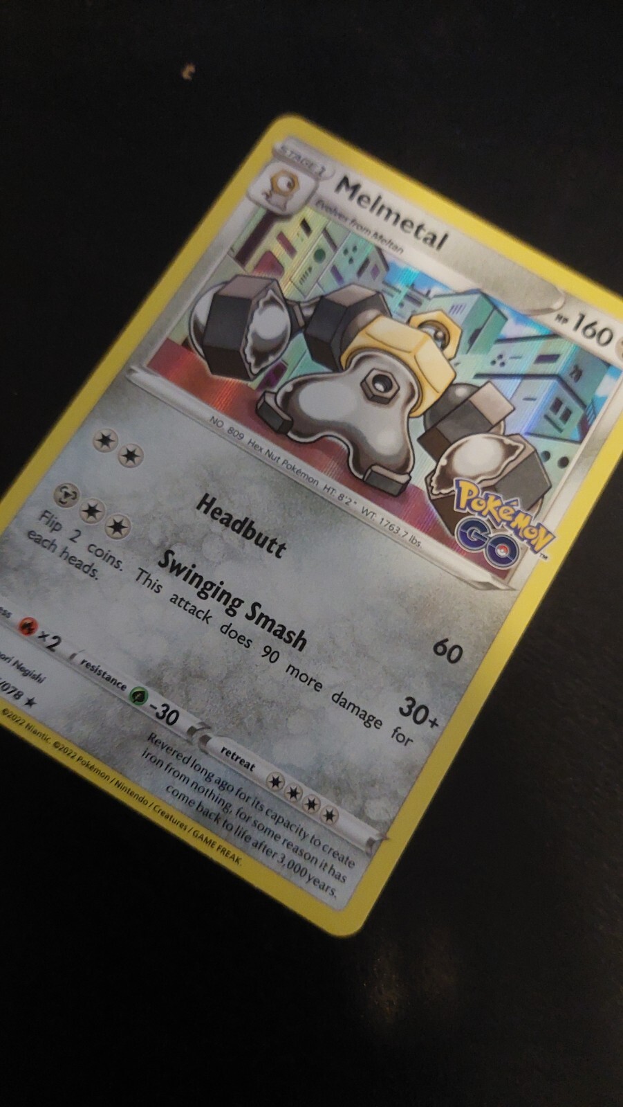Melmetal (46/78) Holographic Pokemon card