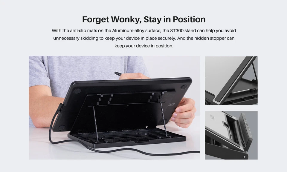 Huion ST300 Graphics monitor Stand for Kamvas 16（2021）/13/12 - Image 4 of 4
