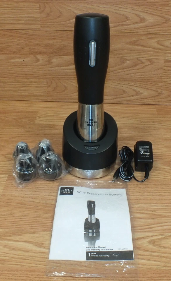 Genuine Sharper Image (KP-W140) Wine Preservation System With Manual **READ** - Image 2 of 4