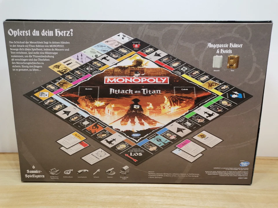 Gesellschaftsspiel - Monopoly Attack on Titan - ( ab 8 Jahren ) - NEUWARE - Bild 2 von 4