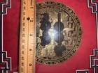 Vintage Brass Hardware Chinese Good Fortune Shadow Box — photo 3