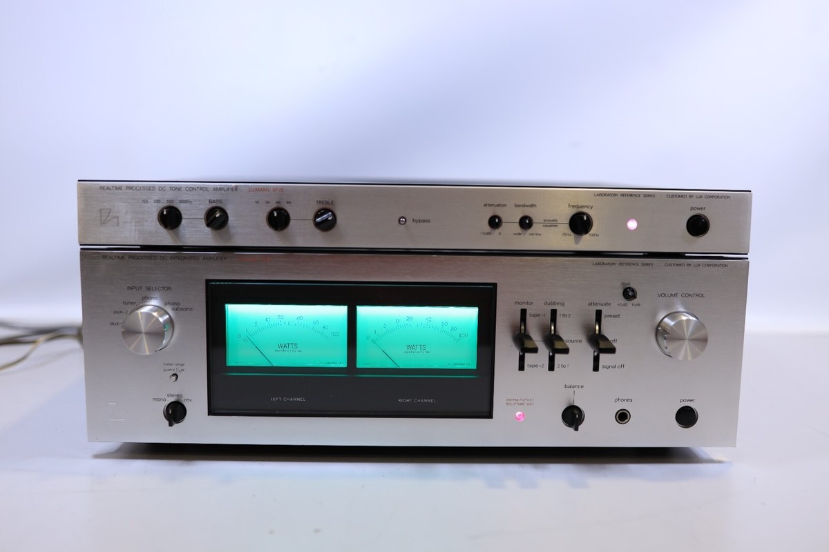 COMBO Vintage Luxman Stereo Amplifier Model 5L15 & Reamp 5F70