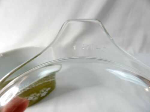 Vintage Green Crazy Diasy Floral Pyrex 1Qt #473 Casserole Dish With Lid - Picture 9 of 9