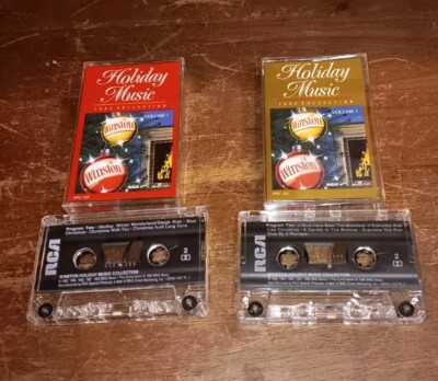 WINSTON Holiday Christmas Music Collection Cassette Tapes 1992 Volume 1 & 2