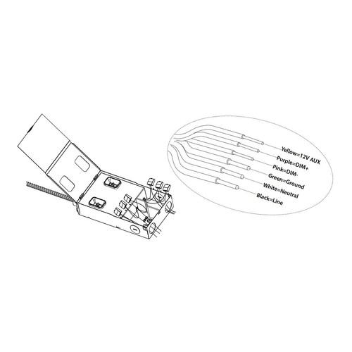 RAB CRX8/D10 8 in. High Output Commercial LED Downlight 120-277V Field Adjust - Picture 4 of 6
