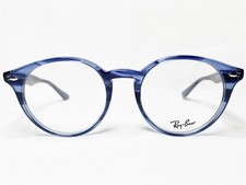 NEW Ray Ban RB2180VF 5572 Unisex Blue Transparent Round Eyeglasses Frames 51/20