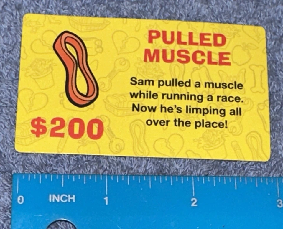 Tarjeta muscular tirada pieza de repuesto Hasbro Operation Game 2015 Foto 3 de 4