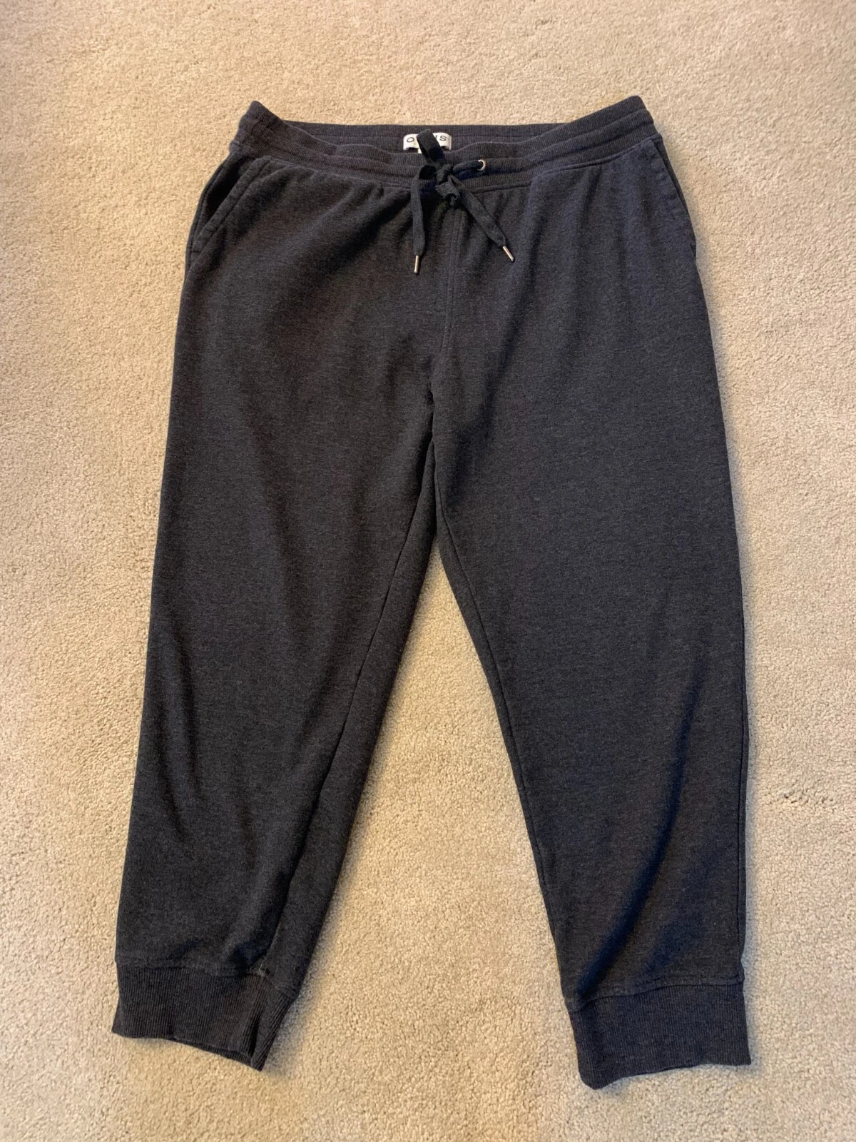 Pantalon homme Orvis Supreme Luxe polaire jogger à cordes à serrer avec poches gris XL