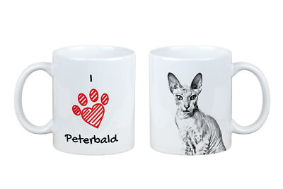 Peterbald Tasse mit Katze Ich liebe Art-Dog