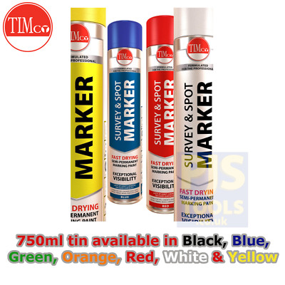 Timco 750ml Linienmarkierungslack Vermessungs- & Spotaerosol Sprühfarbe