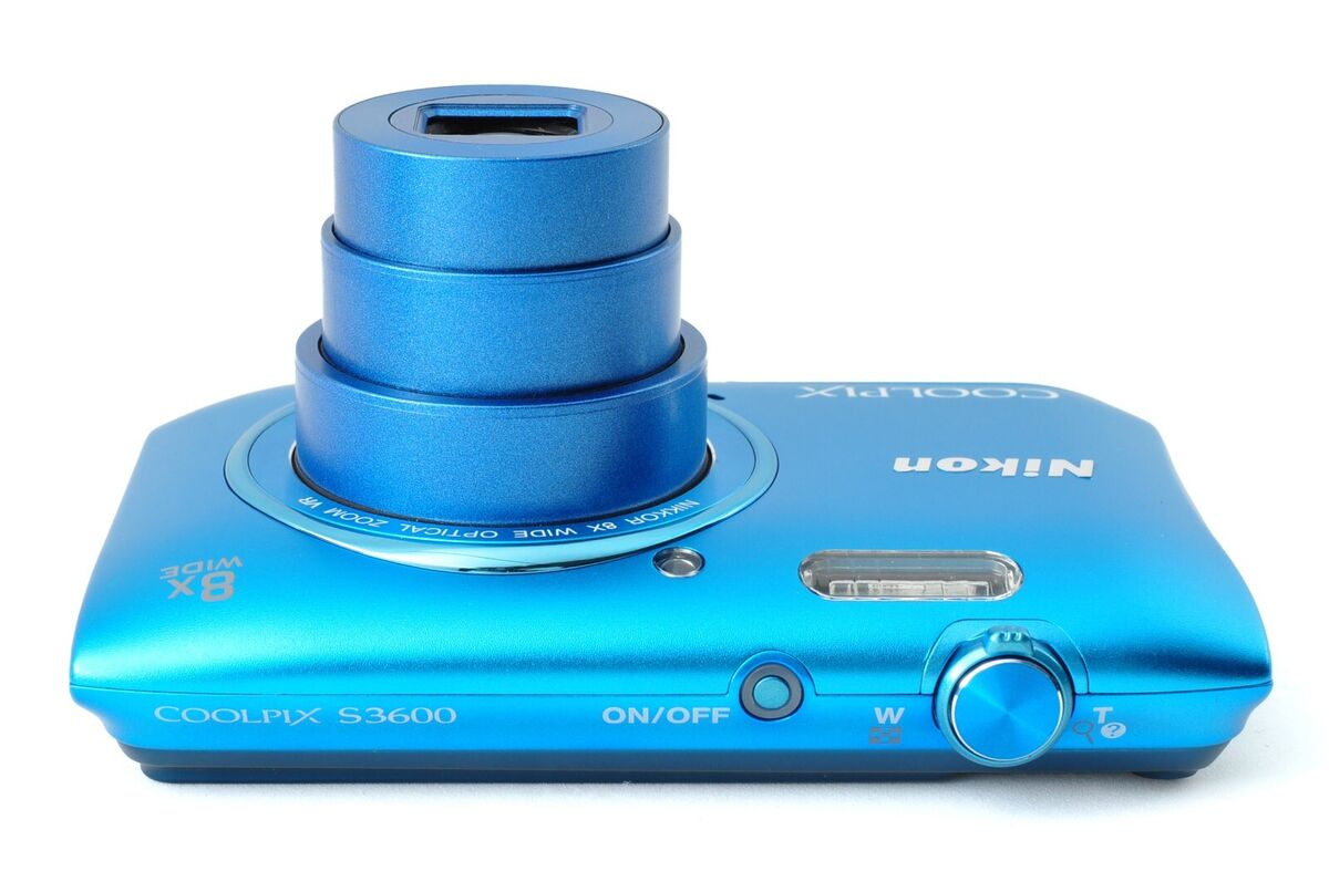 Nikon COOLPIX S3600 Blue Boxed Top MINT 20MP Compact Digital Nikon COOLPIX S3600 Blue Boxed Top MINT 20MP Compact Digital