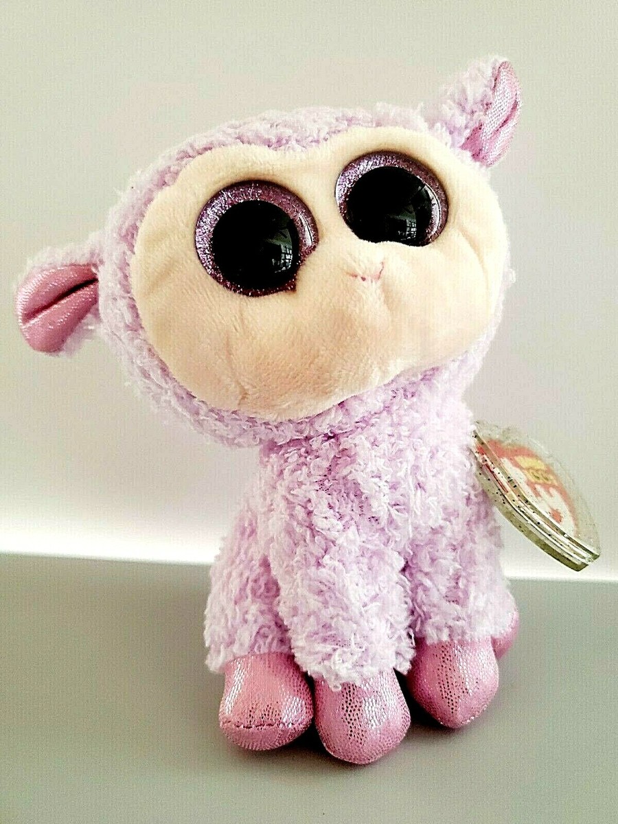 TY Beanie Boo Orchid the Purple Lamb #36205 New With Tags & Tag