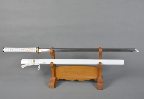 Pure White Ninjato Japanese 1095 Steel Battle Ready Sharp Ninja Straight Sword - Picture 11 of 12