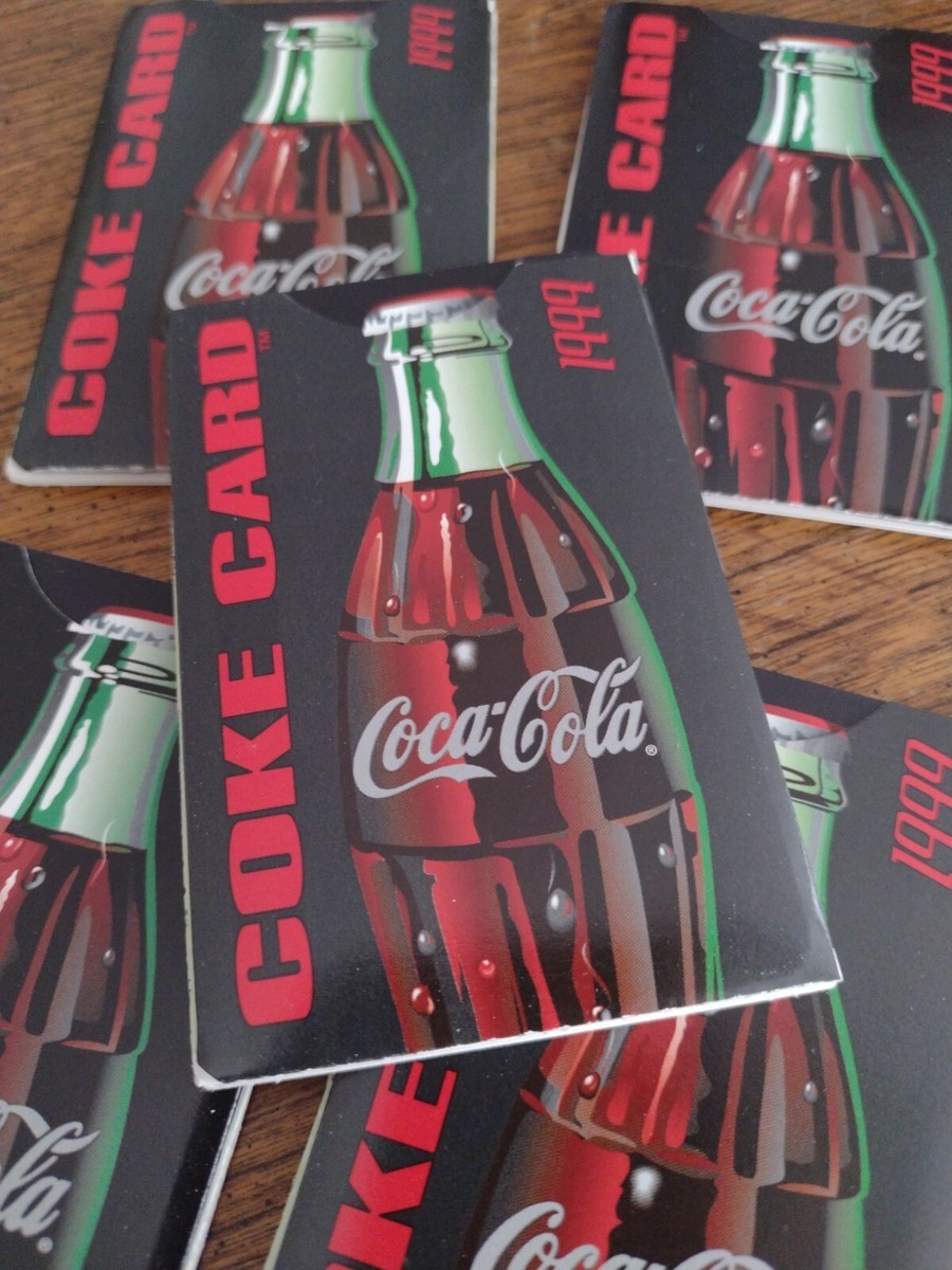 LOT OF 5 Vintage Coke Card 1999 Coca Cola Rewards Card In Sleeve