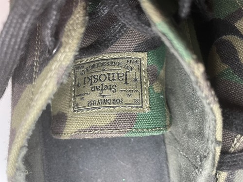 Scarpe da skate Nike AQ7878-201 Stefan Janoski verdi mimetiche da uomo taglia 12 tela - Foto 6 di 8