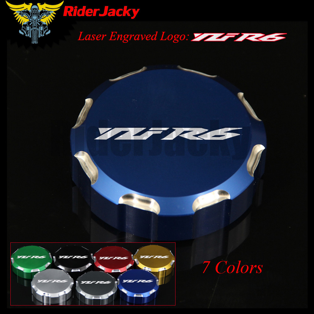 ジャッキー Blue Front Brake Master Cylinder Reservoir Cover For Yamaha YZF R6