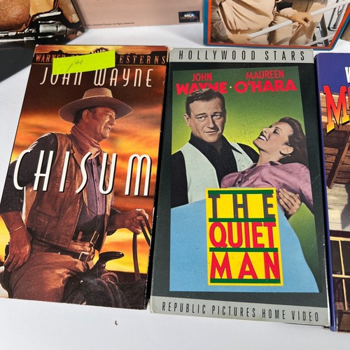 Lot of 7 VHS John Wayne Movies The Duke Rooster Cogburn The Quiet Man Chisum - Picture 3 of 5