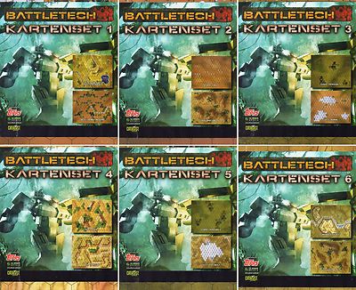 Selection: BATTLETECH CARD SET-Tabletop Gaming Map-Miniatures-ULISSES-New-Original Packaging