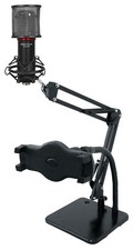 Rockville RCM SR Recording Condenser Microphone Mic  Dual Desktop Stand