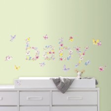 New Kathy Davis BABY BUTTERFLIES WALL DECALS Butterfly Nursery Stickers Decor