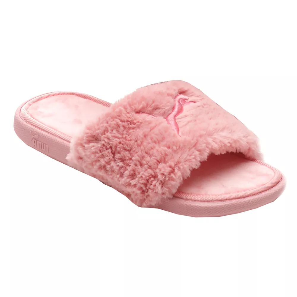 Puma furry slides clearance youth