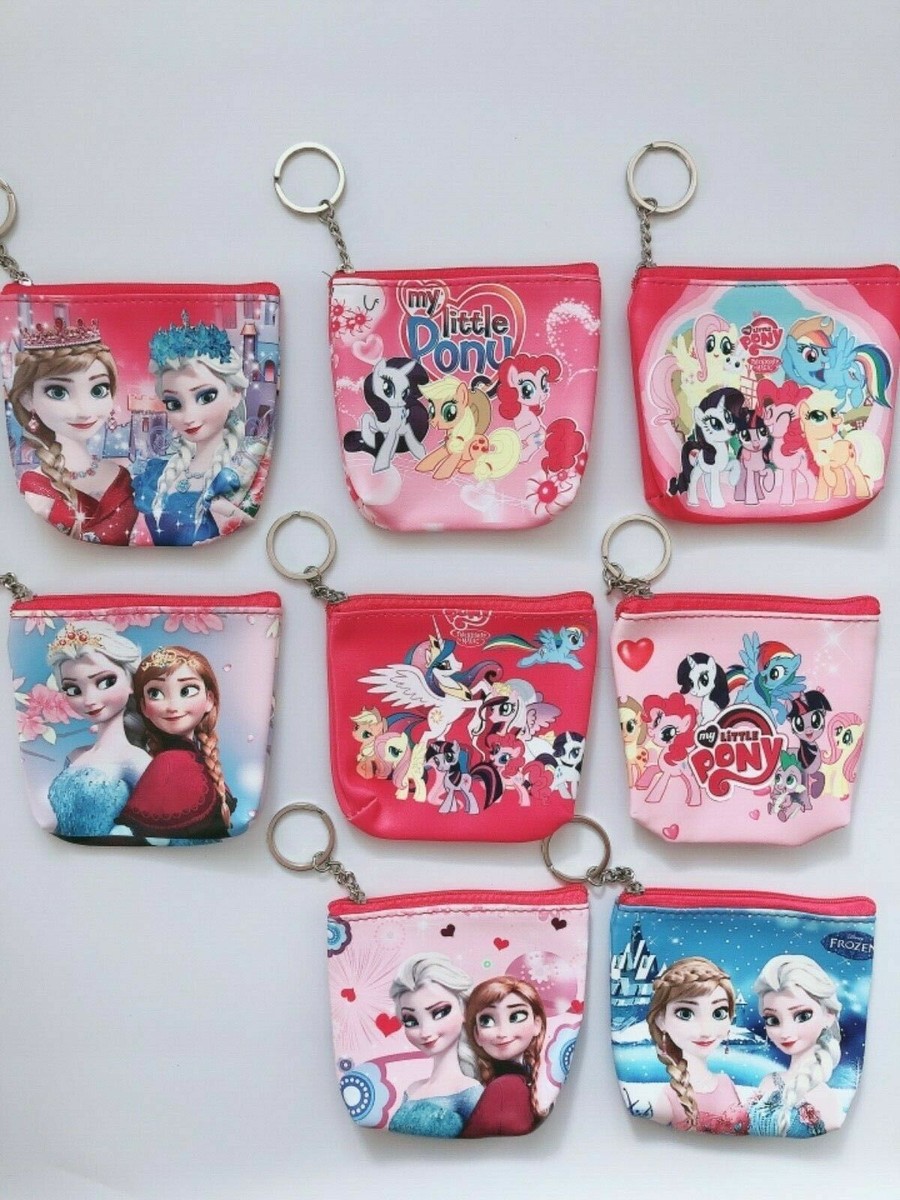 Girl Children Frozen or Pony Opal Card Zip Coin Wallet Purse