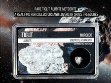 Meteorite Aubrite Tiglit, antico e raro manufatto spaziale, certificato
