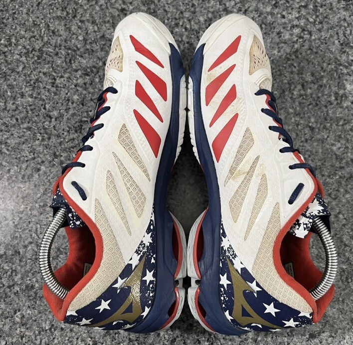 Mizuno Wave Lightning Z5 Volleyball Shoes Red White Blue