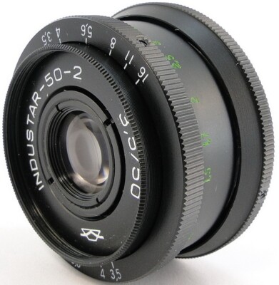  MINT  INDUSTAR 50-2 3.5/50 Lens M42 + Adapt. Micro 4/3 MFT Mount Olympus Lumix