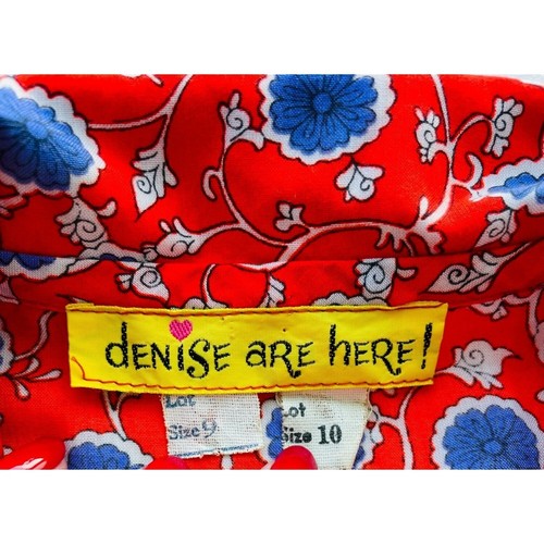 Denise Are Here! Vintage Wrap Dress Vintage Sz 10 - Picture 5 of 5