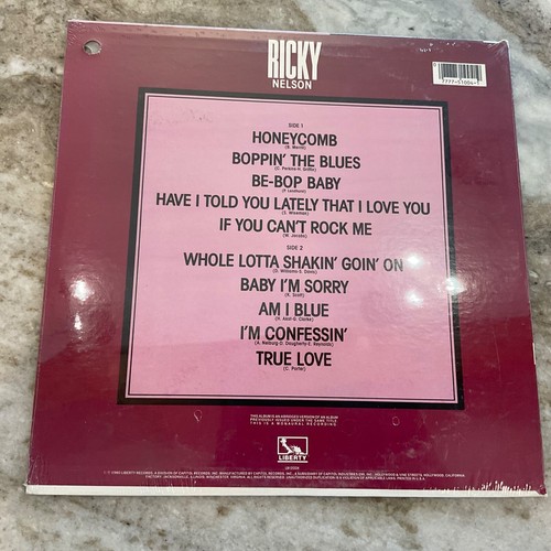 RICKY NELSON LP RICKY 1980 LIBERTY LM-1004 SEALED REISSUE - Picture 2 of 2
