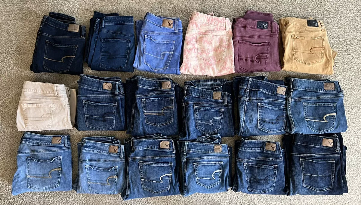 Lot of 18 American Eagle Women s Jeans Jeggings Size 8 10 12 14