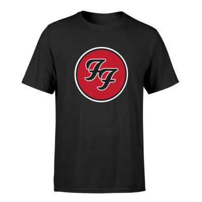 T-Shirt Foo Fighters Logo Dave Grohl Rock offiziell neu schwarz
