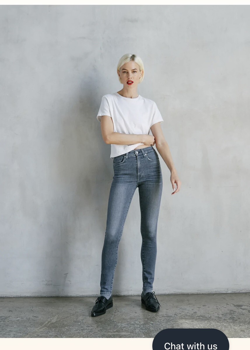 CQY Palme Heavenly High-Rise Skinny Gray Size 24