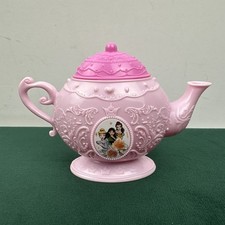 Disney Princess Pink Teapot 3 JAKKS Plastic Tea Set Belle Mulan