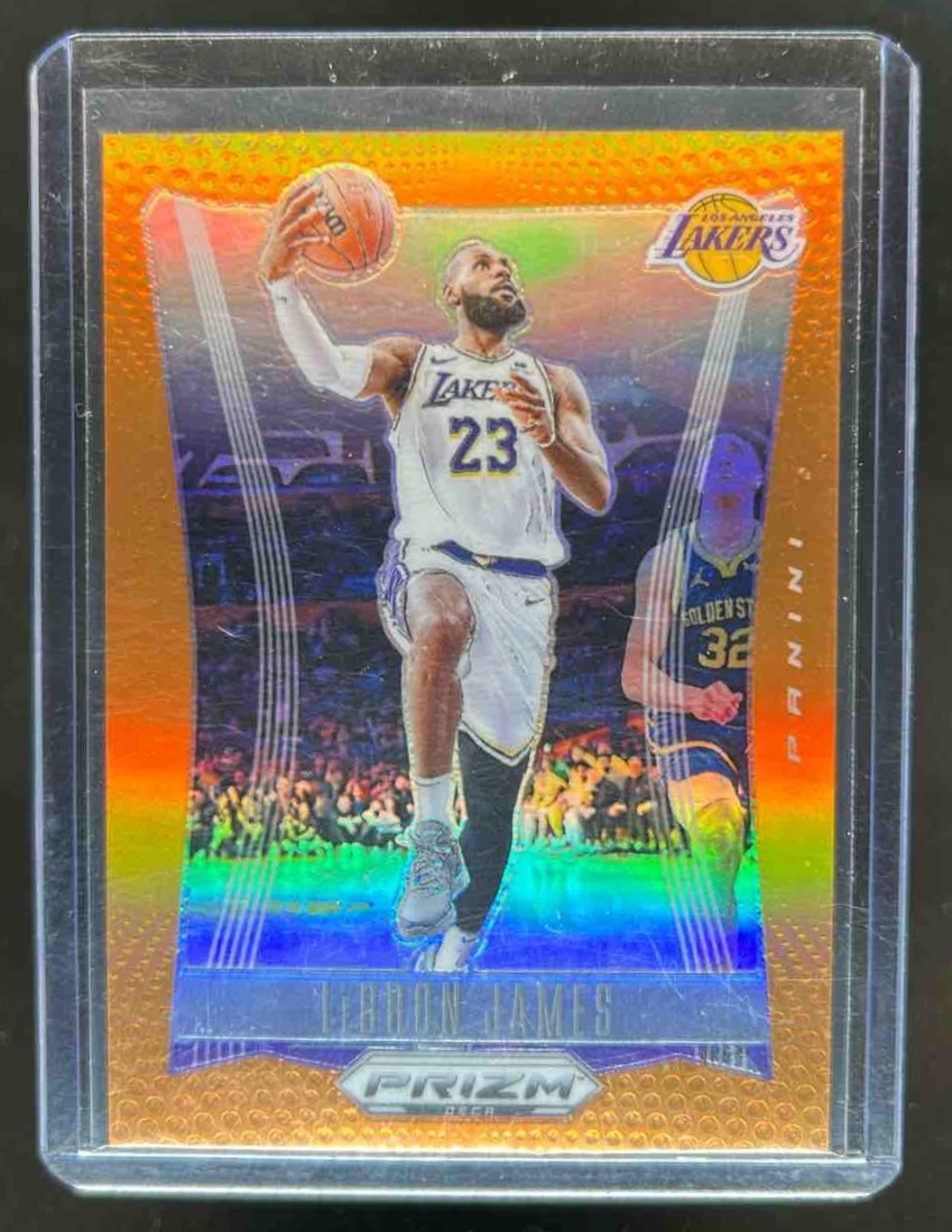 2023-24 Prizm Deca LeBron James Orange #/49 Lakers