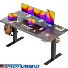 Electric Adjustable Standing Desk W/ Intelligent Keypad  Cable Management New